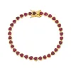 Bezel Heart Tennis Bracelet sold by Adina Eden's