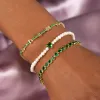 Bezel Heart Tennis Bracelet sold by Adina Eden's