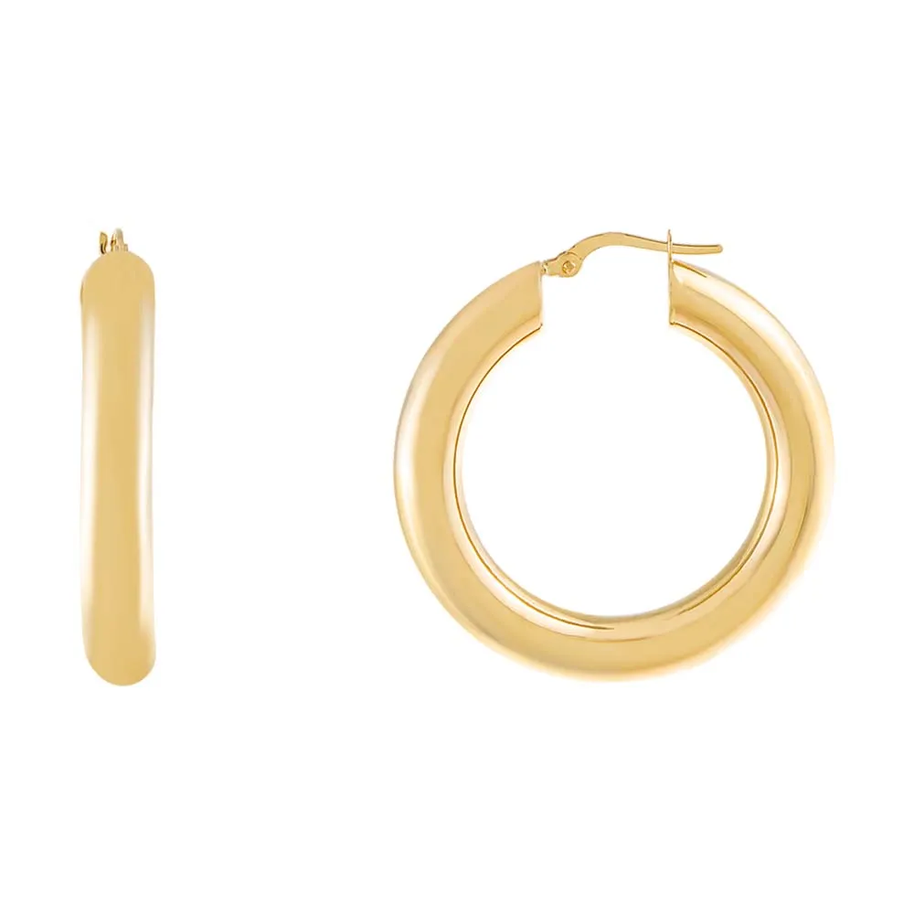 Essential Hoop Earring 14K sold by Adina Eden's product image thumbnail 3