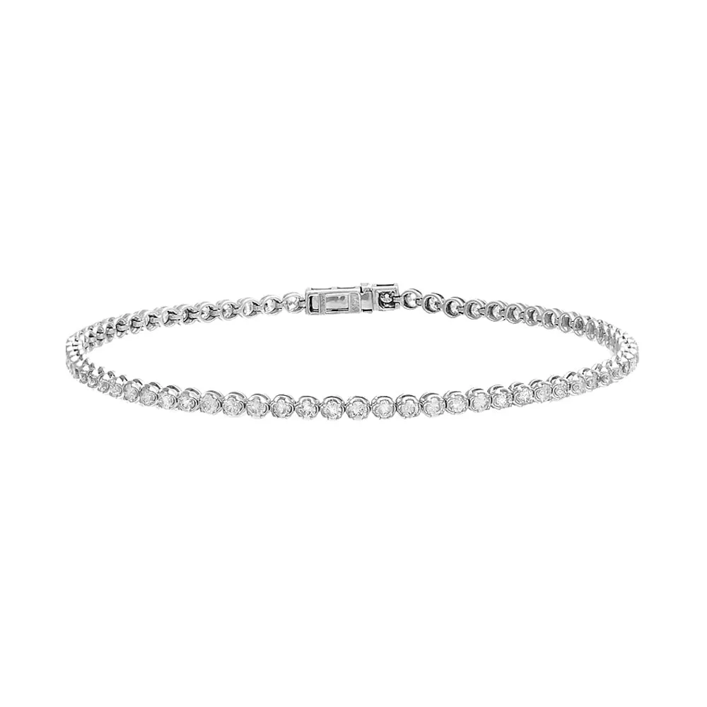 2 Carat Diamond Tennis Bracelet 14K sold by Adina Eden's product image thumbnail 4
