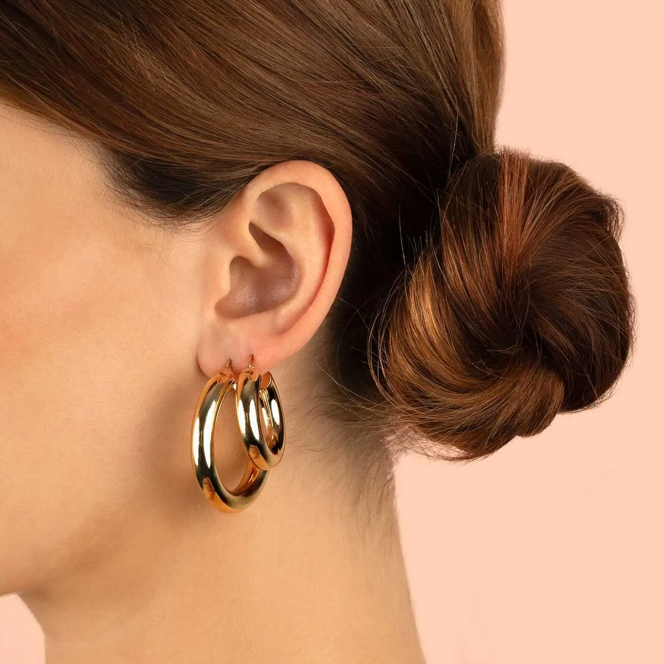 Essential Hoop Earring 14K sold by Adina Eden's product image thumbnail 2