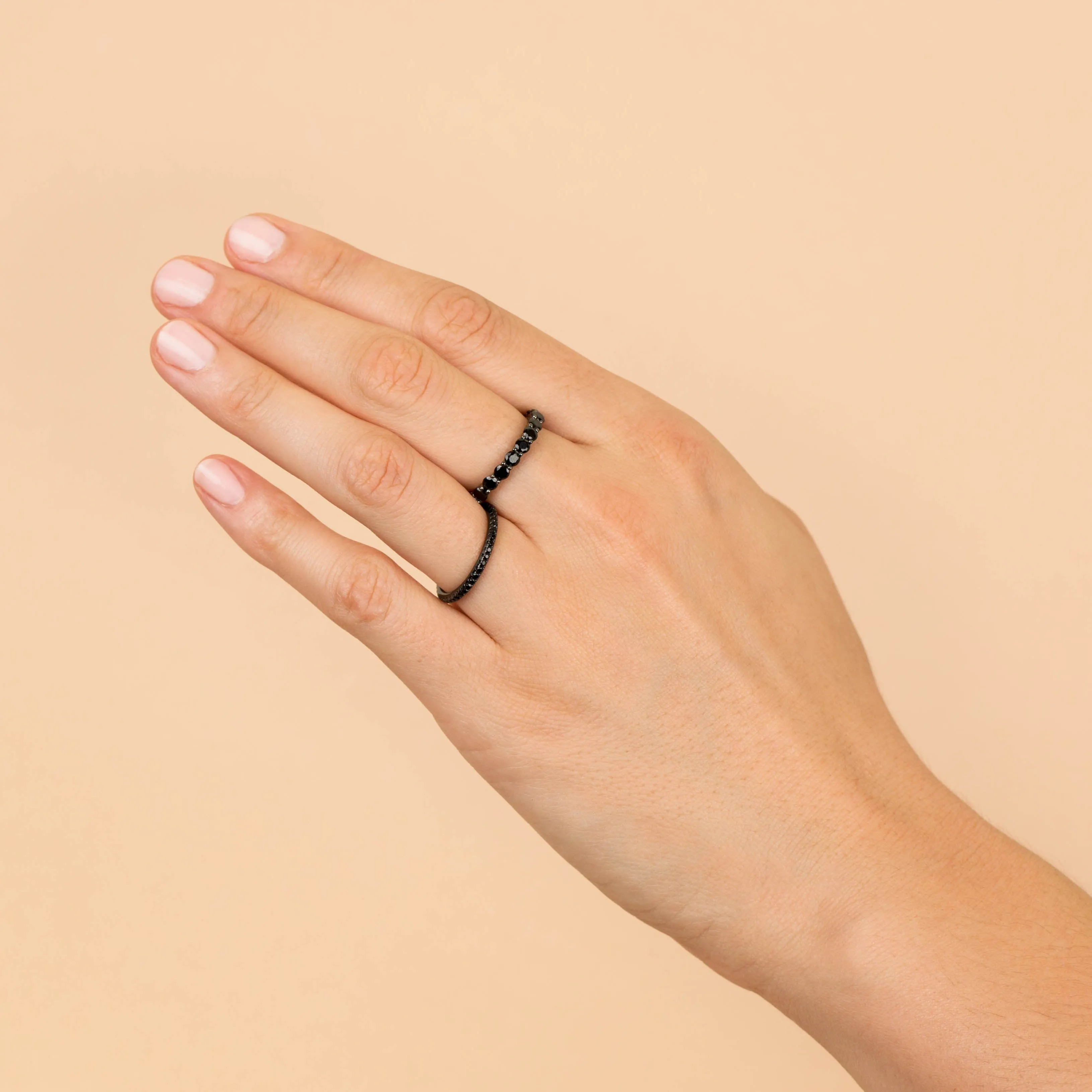 Onyx CZ Thin Ring sold by Adina Eden's product image thumbnail 2