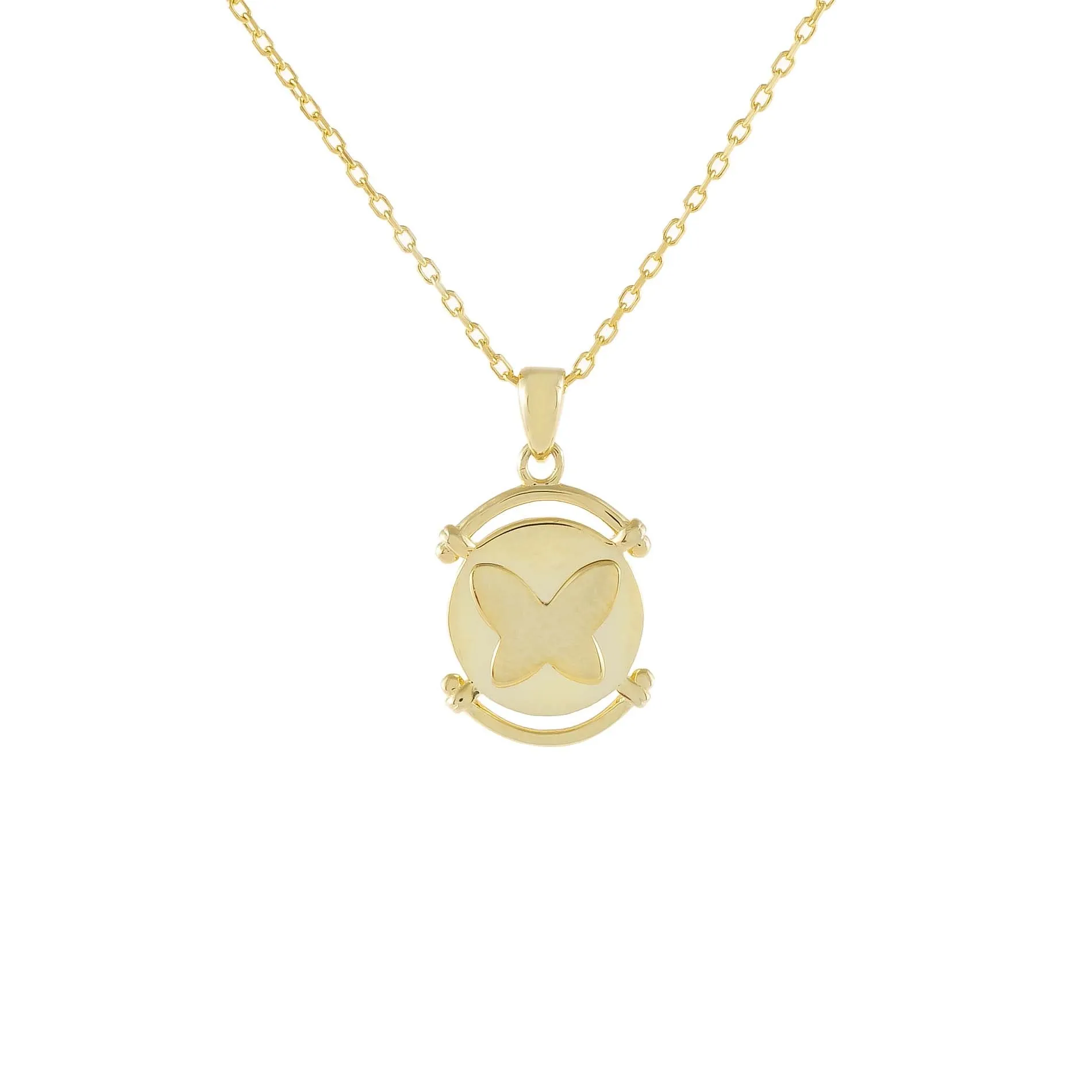 Butterfly Coin Necklace sold by Adina Eden's