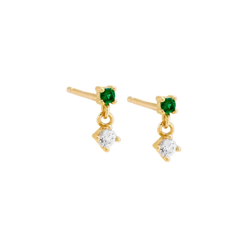 Tiny Colored Shaker Stud Earring sold by Adina Eden's