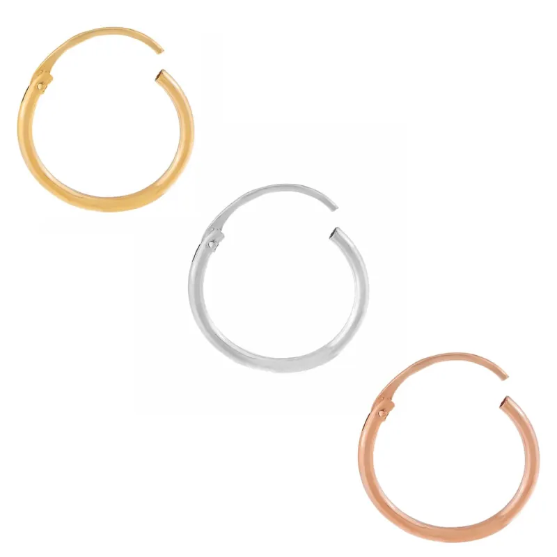 Trio Cartilage Hoop Earring Combo Set 14K sold by Adina Eden's