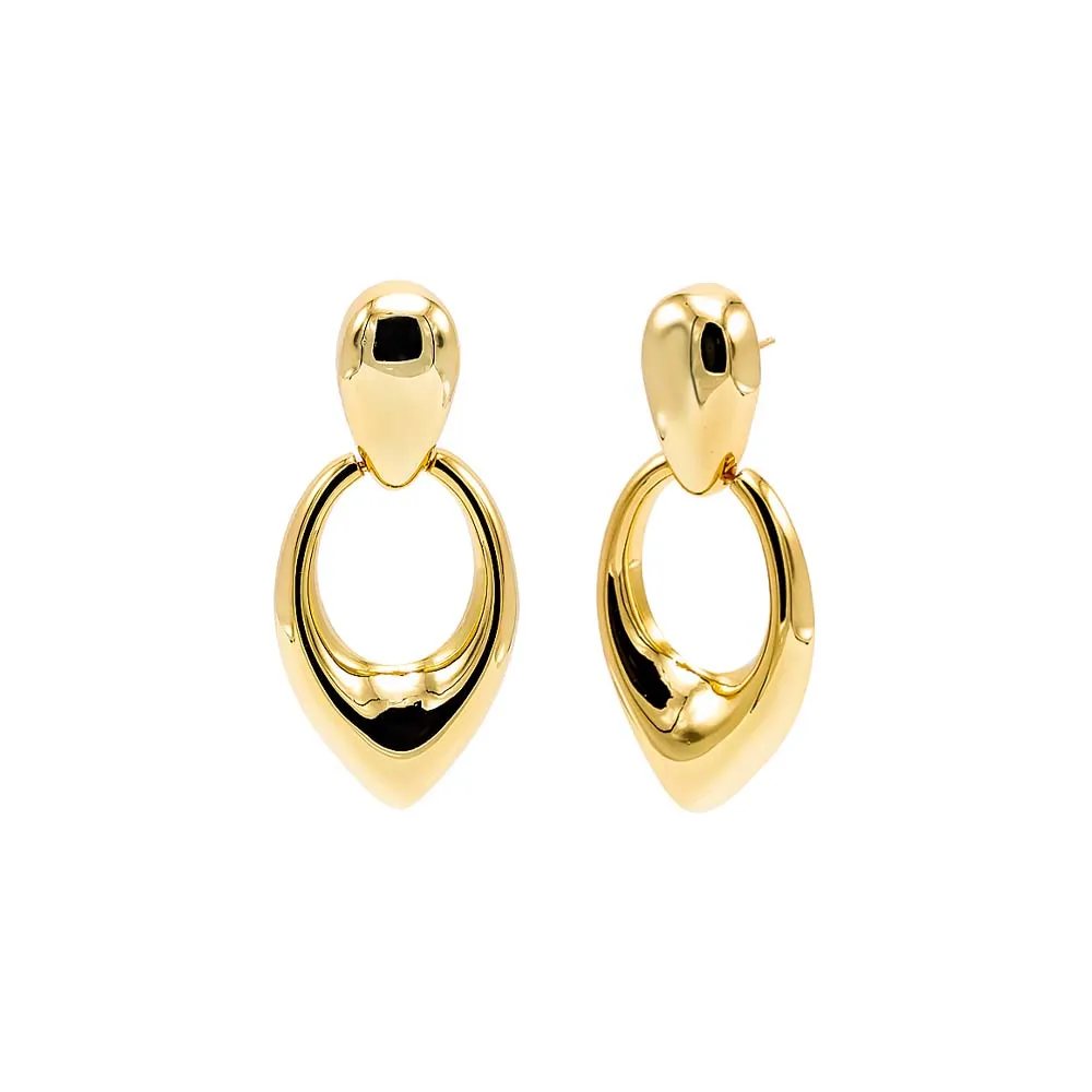 Solid Fancy Drop Stud Earring sold by Adina Eden's