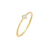 Diamond Bezel Pear Ring 14K sold by Adina Eden's