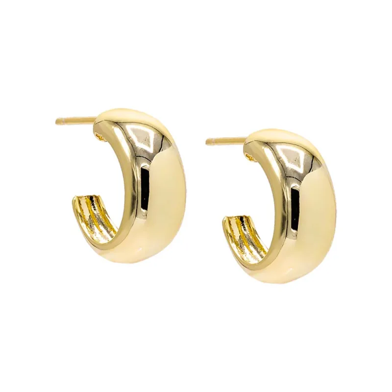 Solid Graduated Open Hoop Earring sold by Adina Eden's