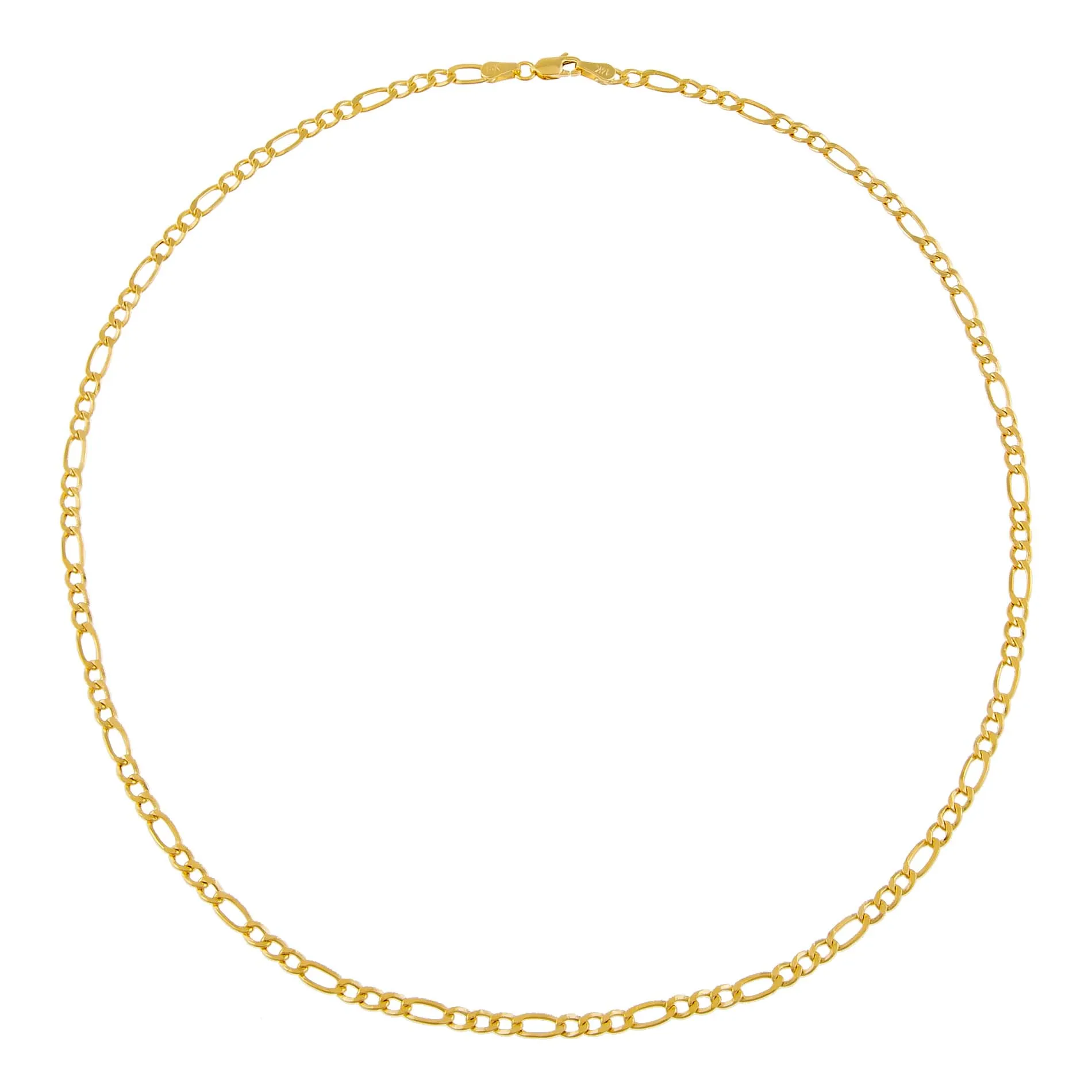 Flat Figaro Necklace 14K sold by Adina Eden's product image thumbnail 5
