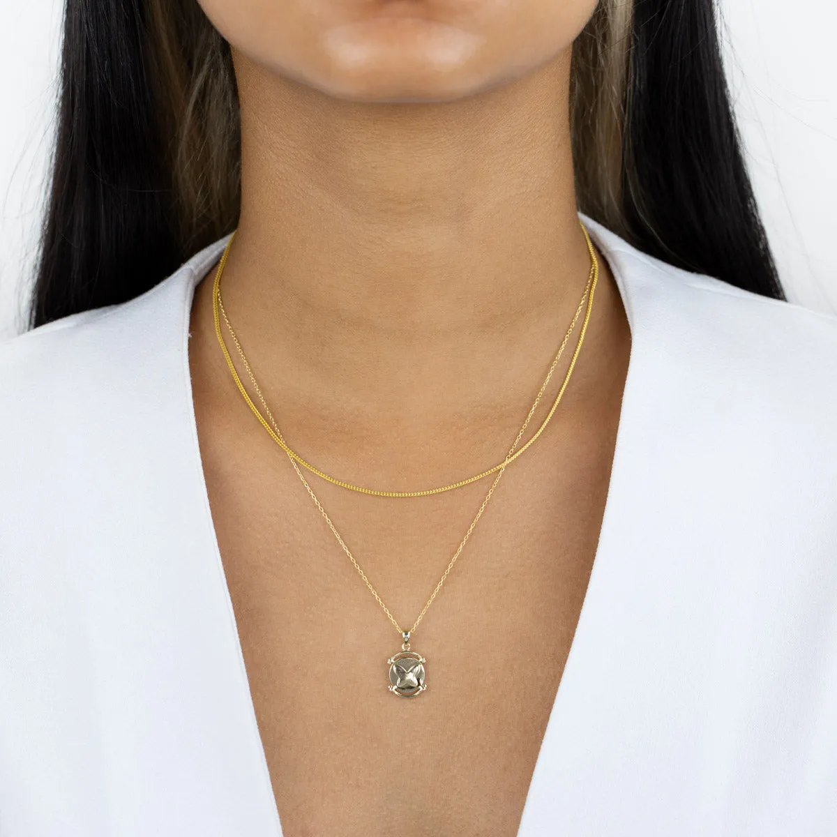 Box Chain Necklace sold by Adina Eden's product image thumbnail 2