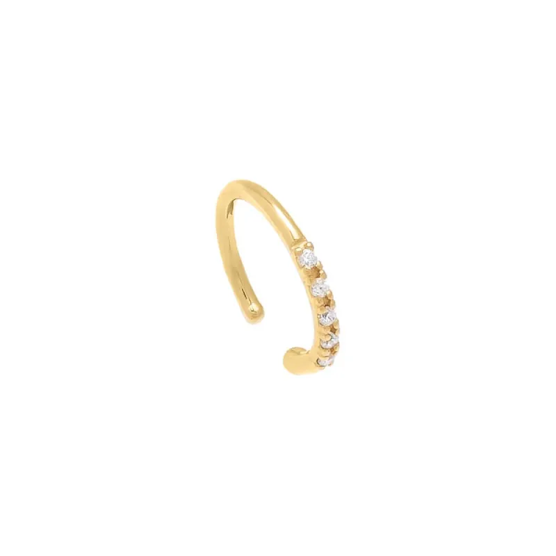 Pavé Ear Cuff 14K sold by Adina Eden's