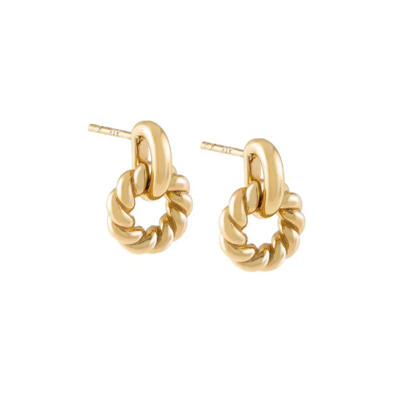 Open Rope Drop Stud Earring sold by Adina Eden's