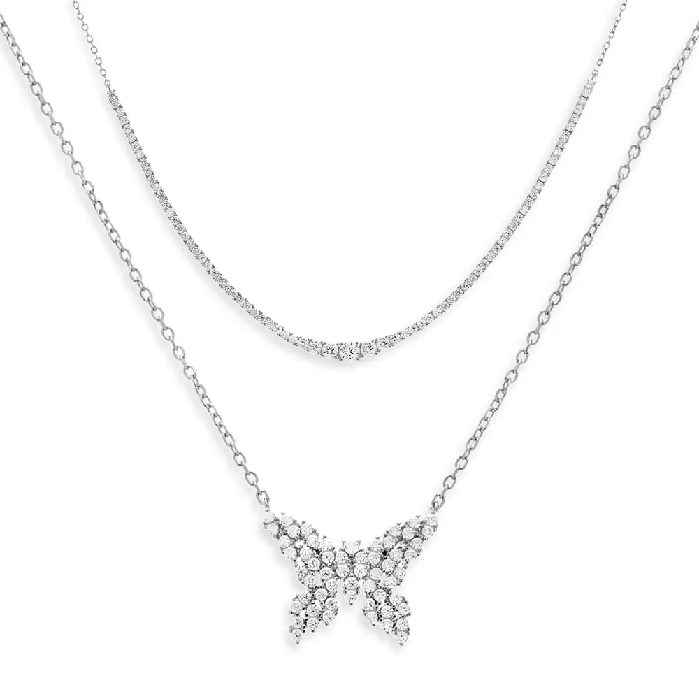 Butterfly Bling Necklace Combo Set sold by Adina Eden's product image thumbnail 3