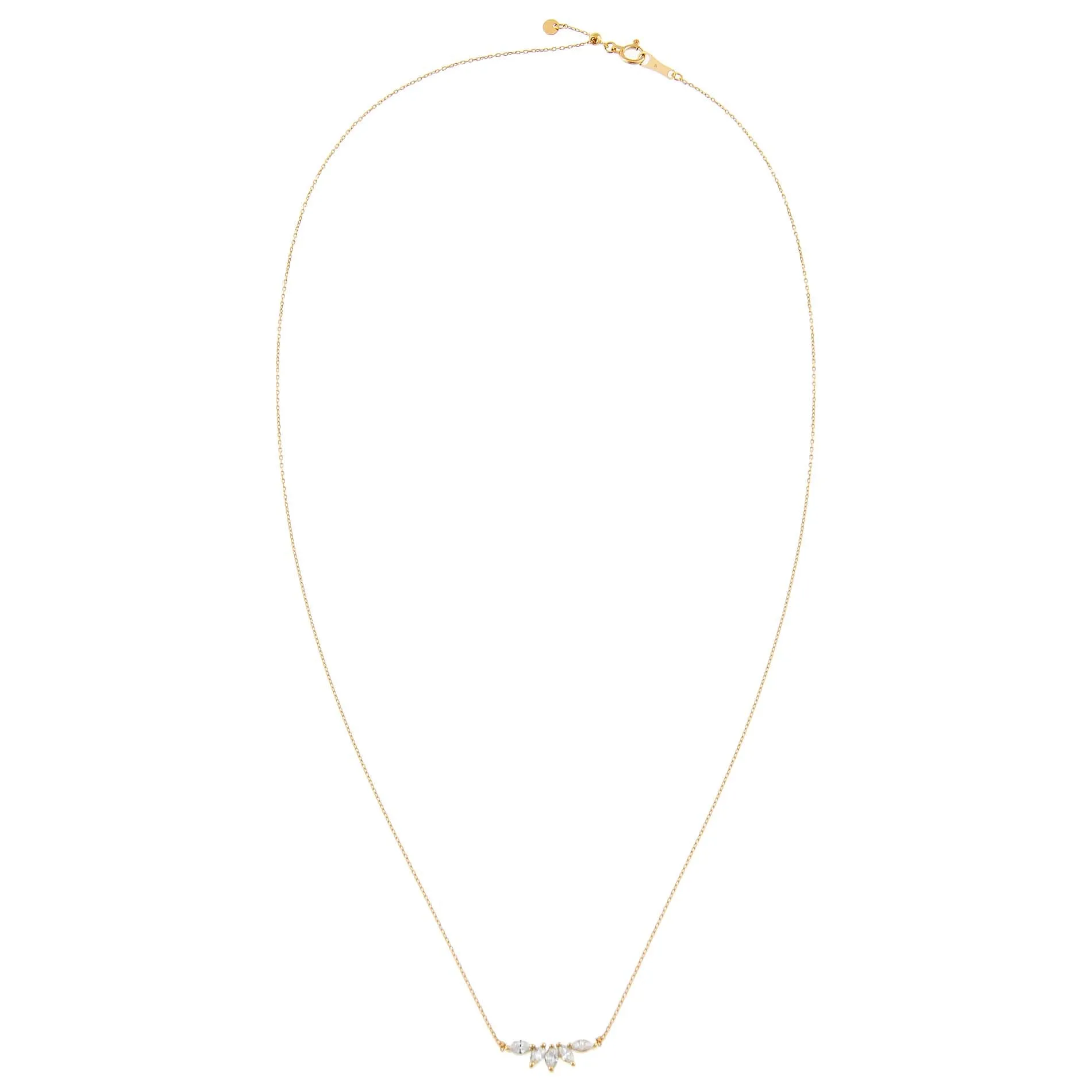 Diamond Marquise Necklace 14K sold by Adina Eden's product image thumbnail 3