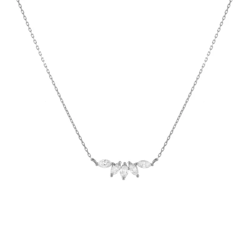 Diamond Marquise Necklace 14K sold by Adina Eden's