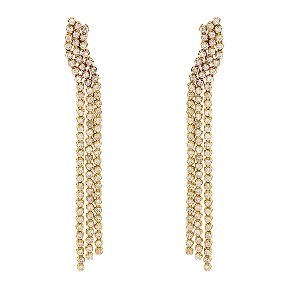 Diamond Tassel Earring 14K sold by Adina Eden's