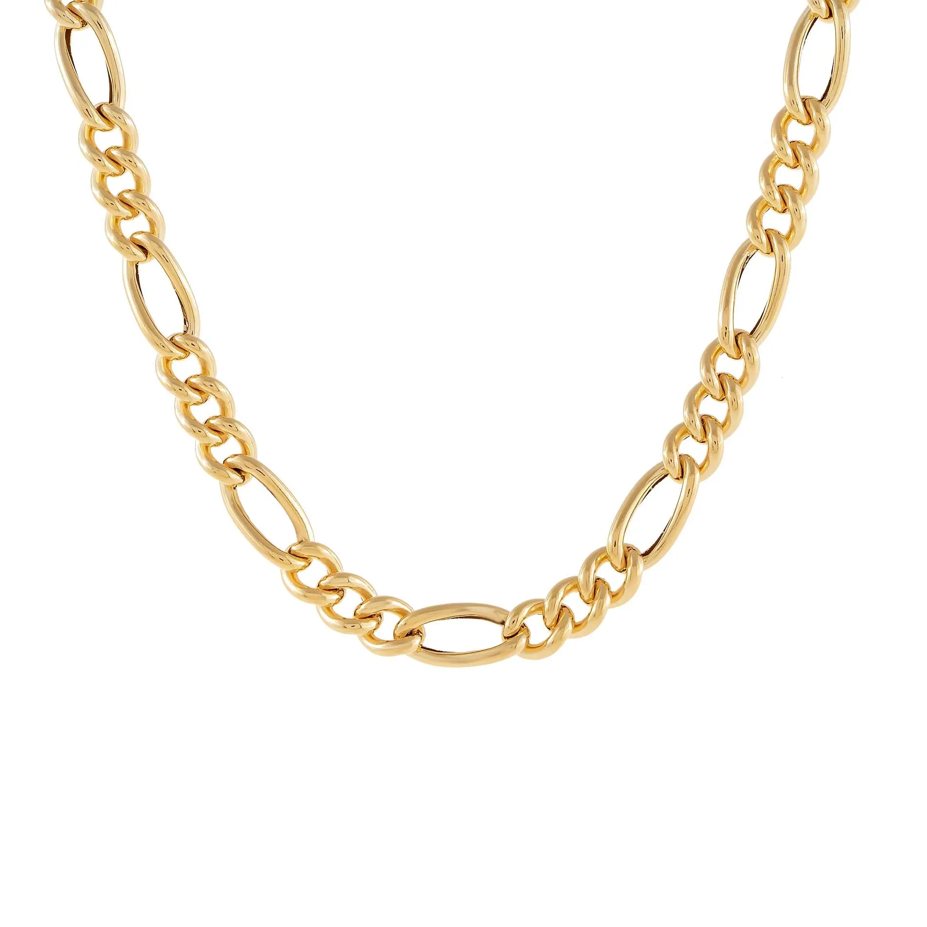 Hollow Figaro Necklace 14K sold by Adina Eden's