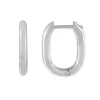 Solid Oval Huggie Earring sold by Adina Eden's
