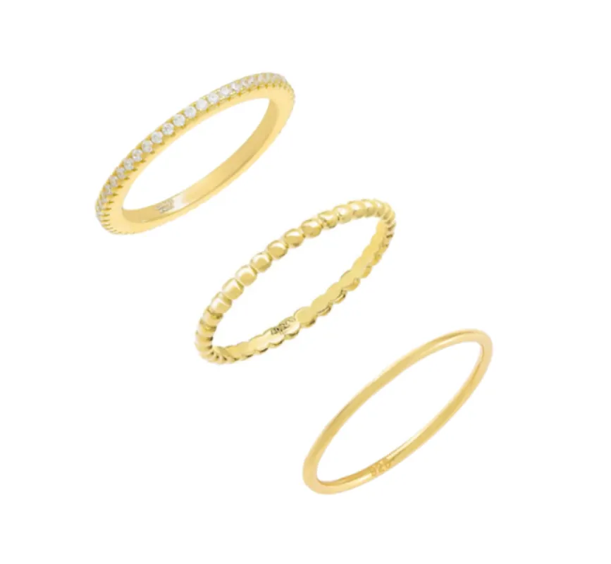 The Basics Ring Combo Set sold by Adina Eden's