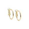 Rounded Hollow Hoop Earring sold by Adina Eden's