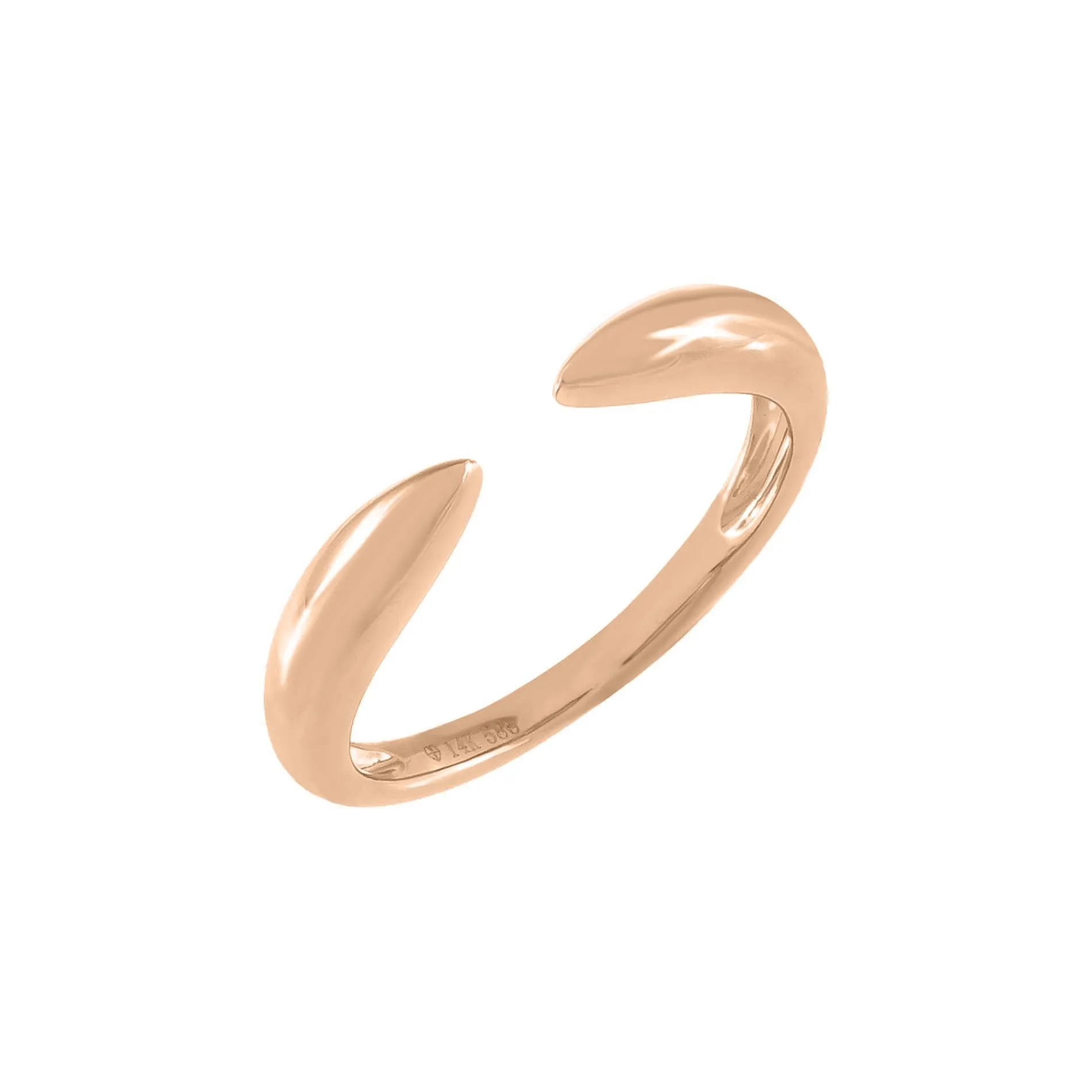 Solid Claw Ring 14K sold by Adina Eden's product image thumbnail 5