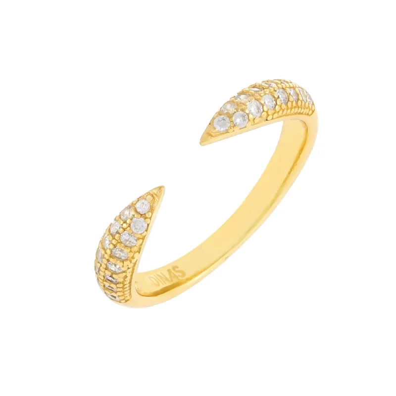 Pavé Open Claw Ring sold by Adina Eden's