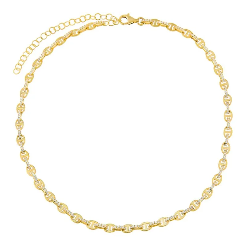 Mini Mariner Pavé Choker sold by Adina Eden's