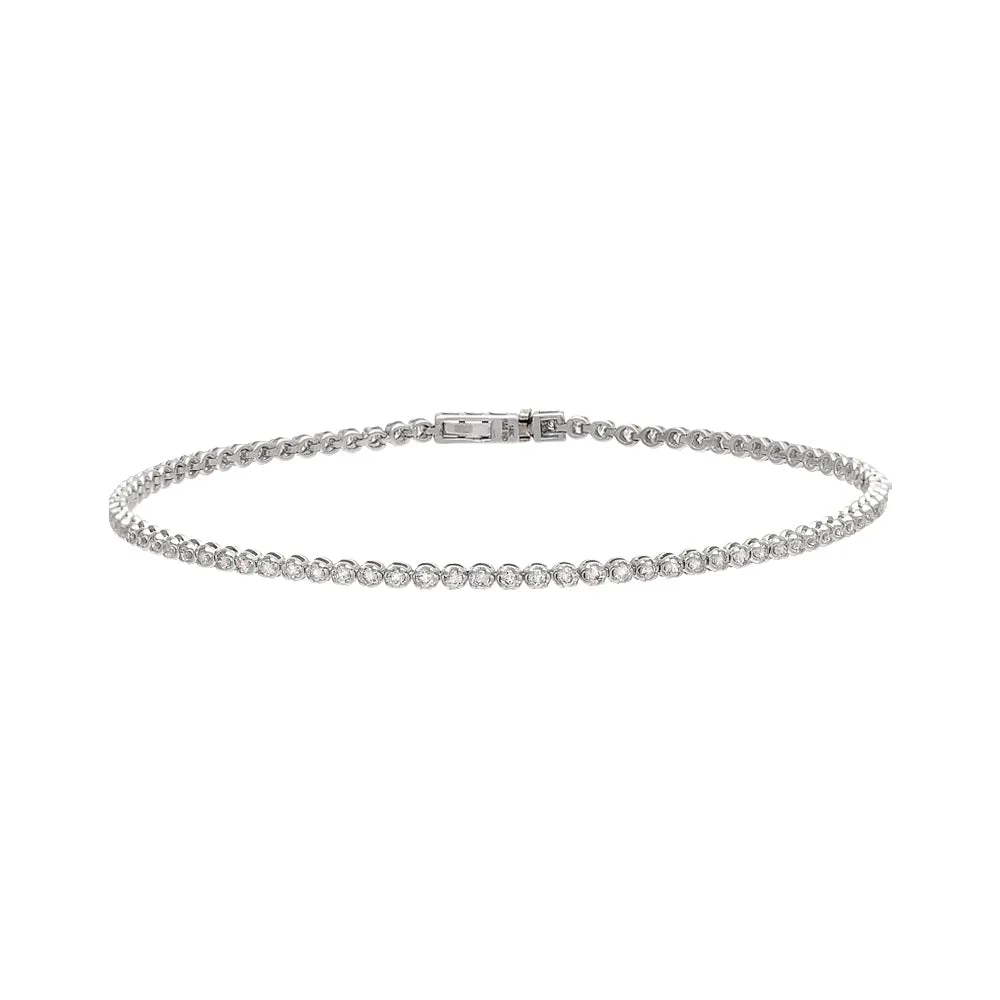 1 Carat Diamond Tennis Bracelet 14K sold by Adina Eden's product image thumbnail 3