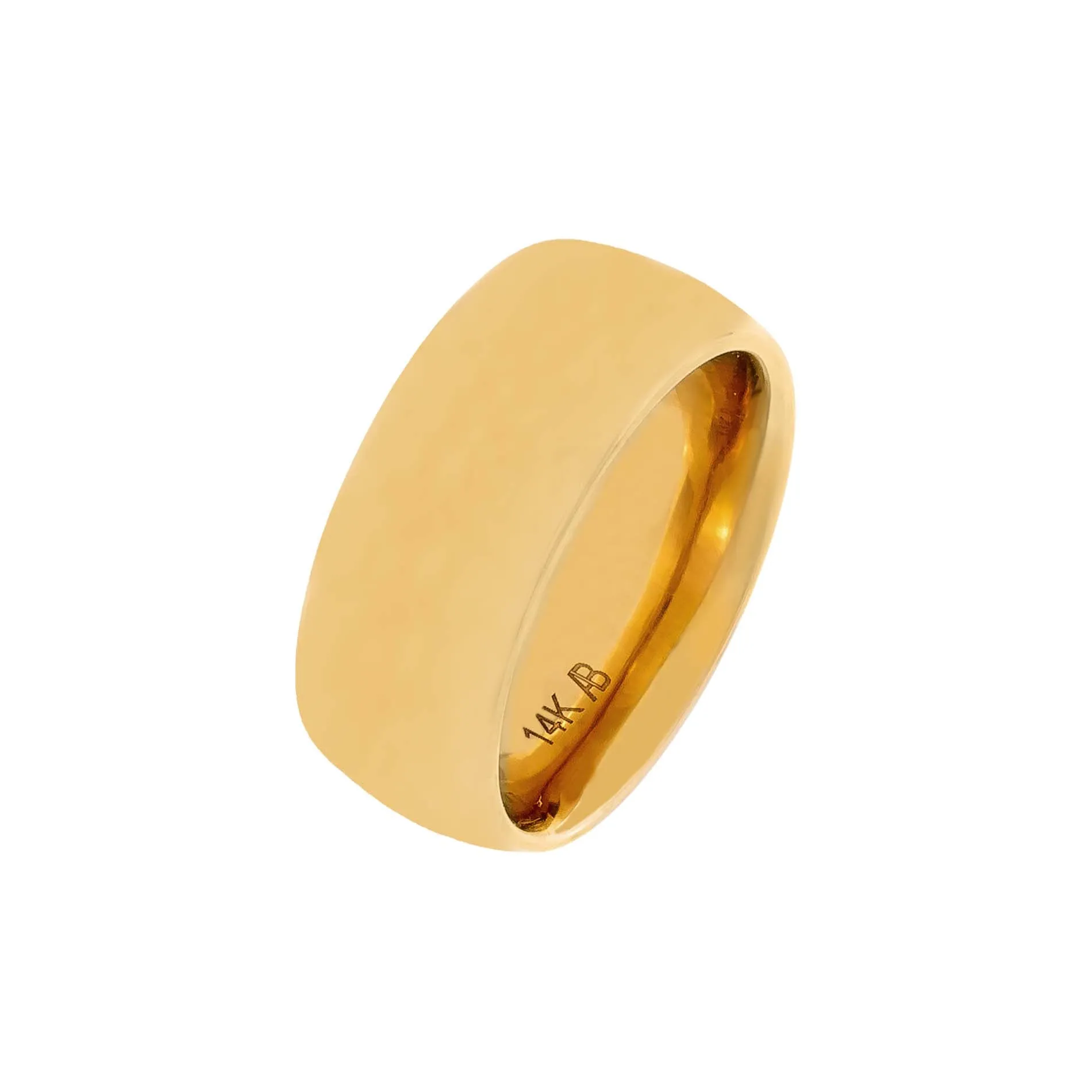 Wide Rounded Band 14K sold by Adina Eden's