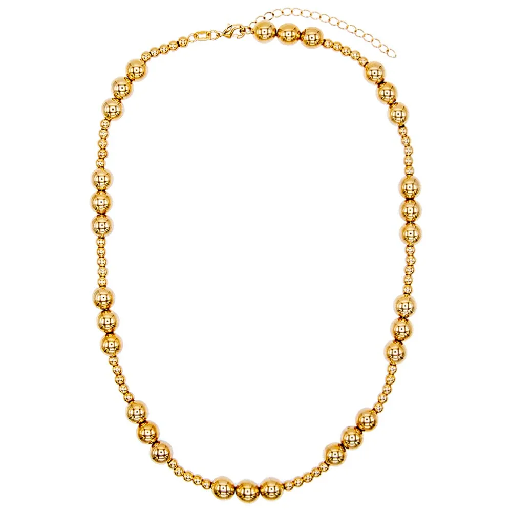 Small & Large Beaded Ball Necklace sold by Adina Eden's product image thumbnail 3