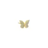 CZ Pave Butterfly Stud Earring sold by Adina Eden's
