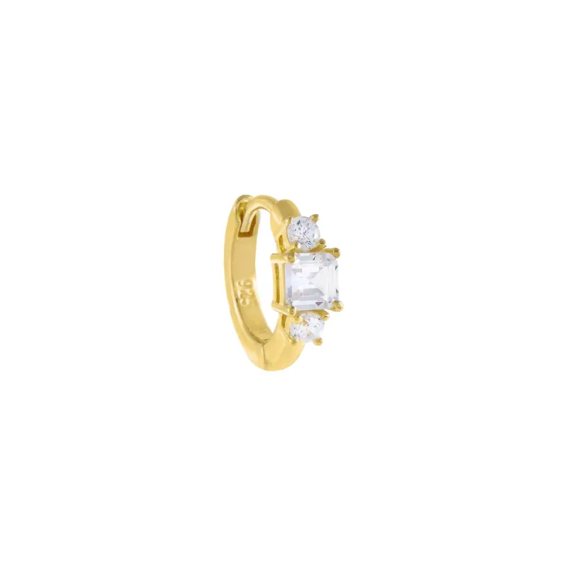 CZ Multi Stone Cartilage Huggie Earring sold by Adina Eden's