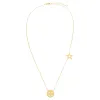 Smiley Face X Star Necklace sold by Adina Eden's