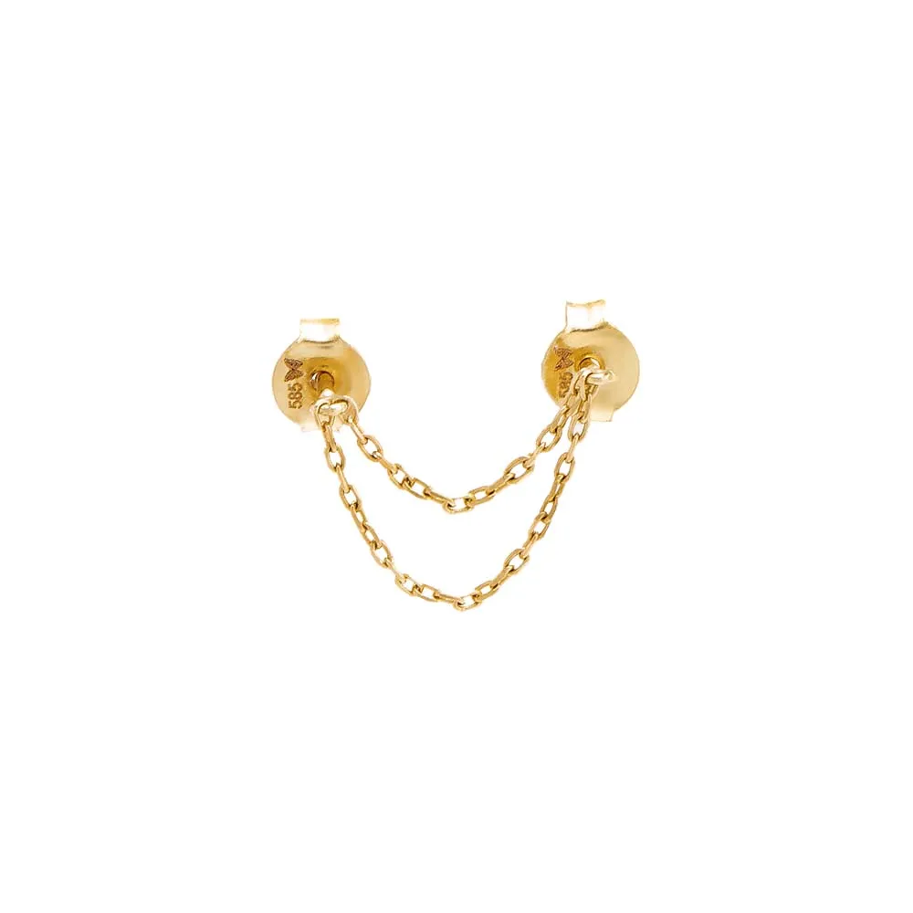 Double Chain Earring Chain Connector 14K sold by Adina Eden's product image thumbnail 3