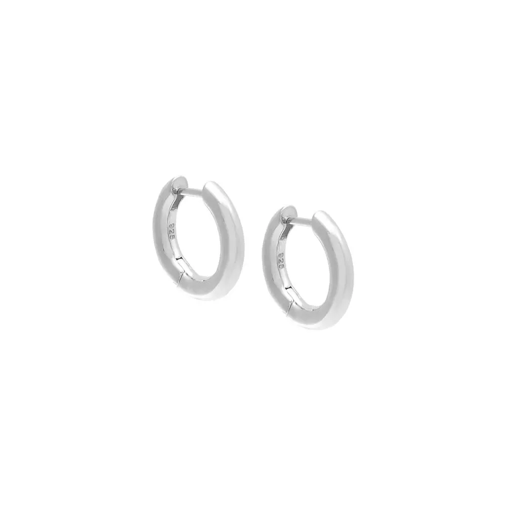Classic Round Huggie Earring sold by Adina Eden's product image thumbnail 2