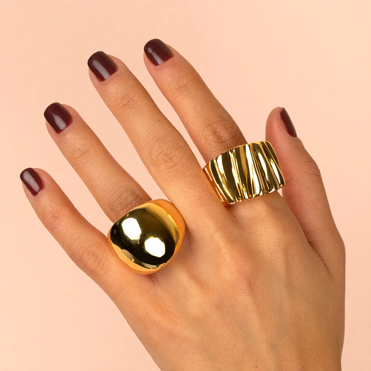 Adina Eden Dome Ring 14K sold by Adina Eden's product image thumbnail 2