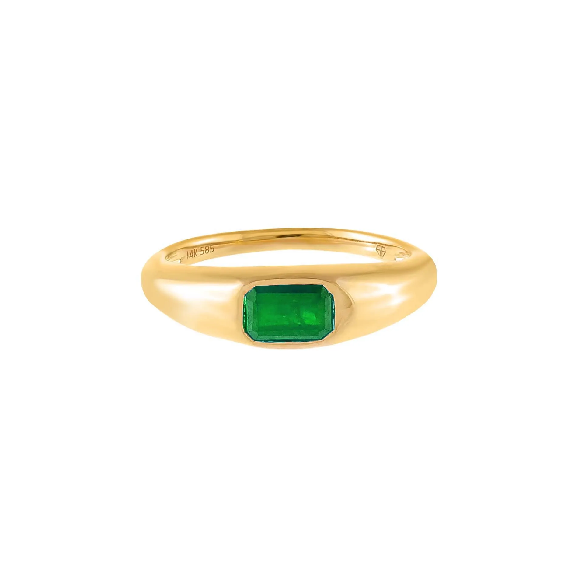 Gemstone Baguette Dome Ring 14K sold by Adina Eden's product image thumbnail 5