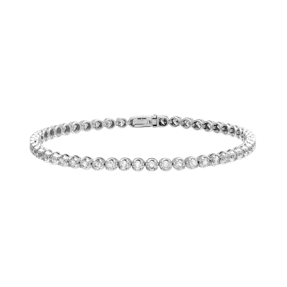 3 Carat Diamond Tennis Bracelet 14K sold by Adina Eden's product image thumbnail 3