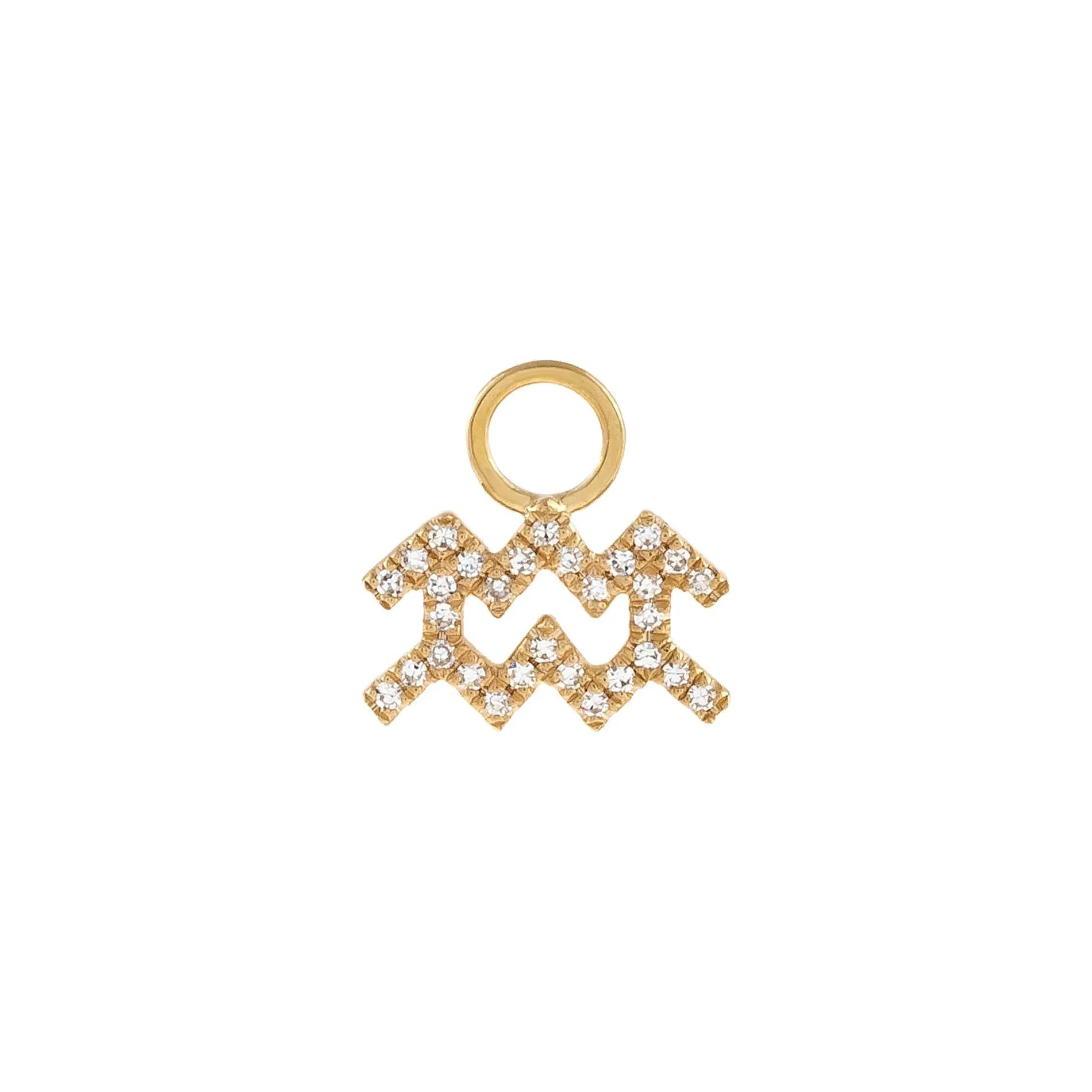 Diamond Zodiac Earring Charm 14K sold by Adina Eden's