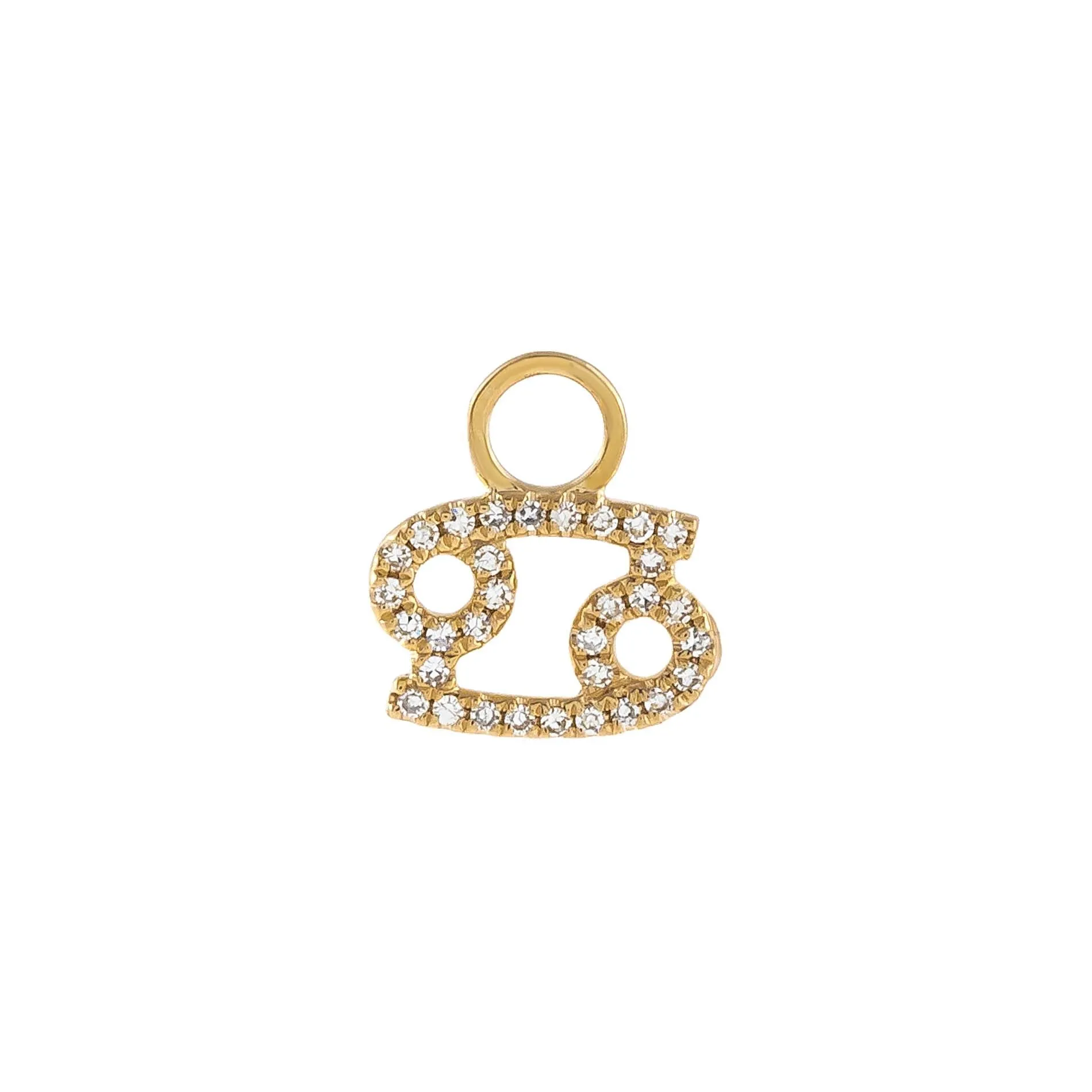 Diamond Zodiac Earring Charm 14K sold by Adina Eden's product image thumbnail 3