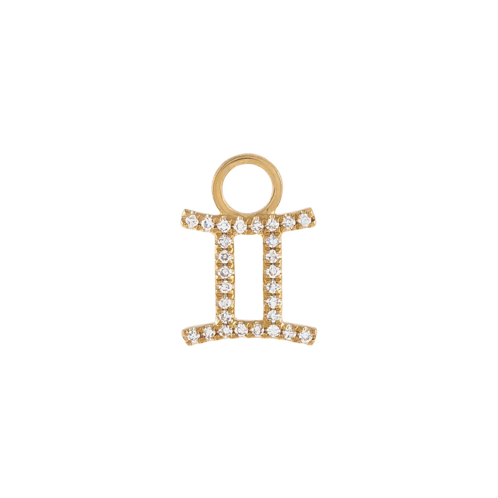 Diamond Zodiac Earring Charm 14K sold by Adina Eden's product image thumbnail 5