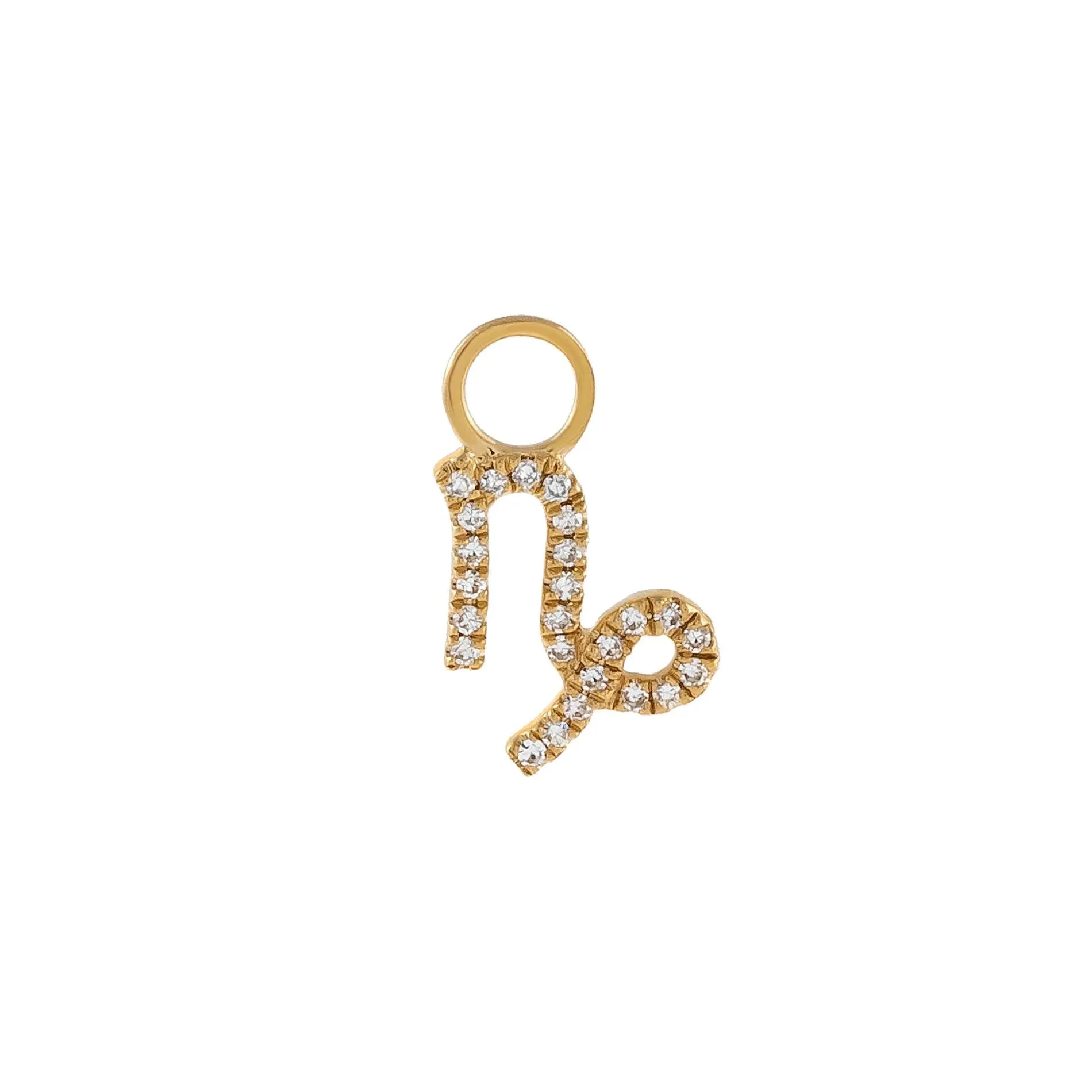 Diamond Zodiac Earring Charm 14K sold by Adina Eden's product image thumbnail 4