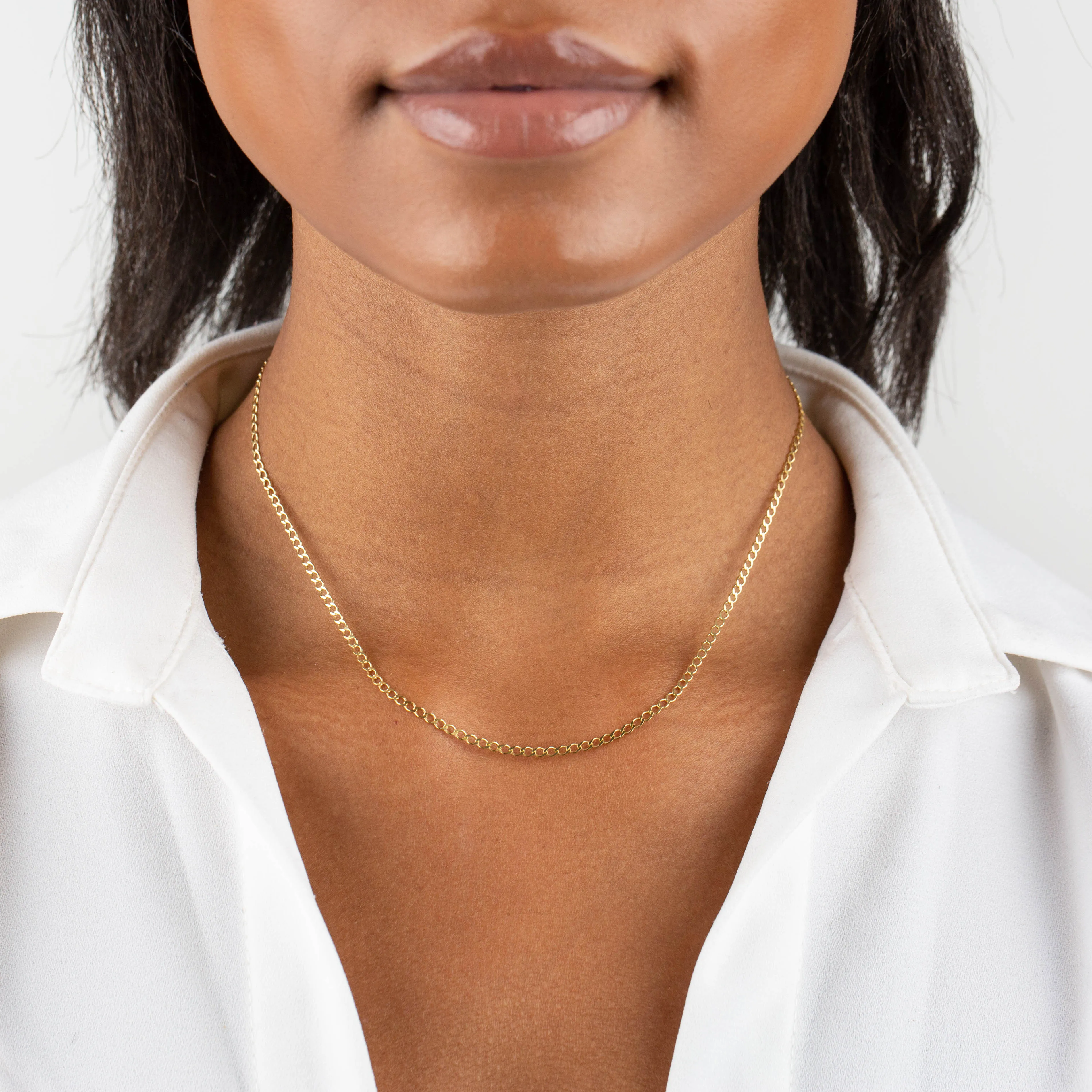 Cuban Flat Necklace sold by Adina Eden's product image thumbnail 2