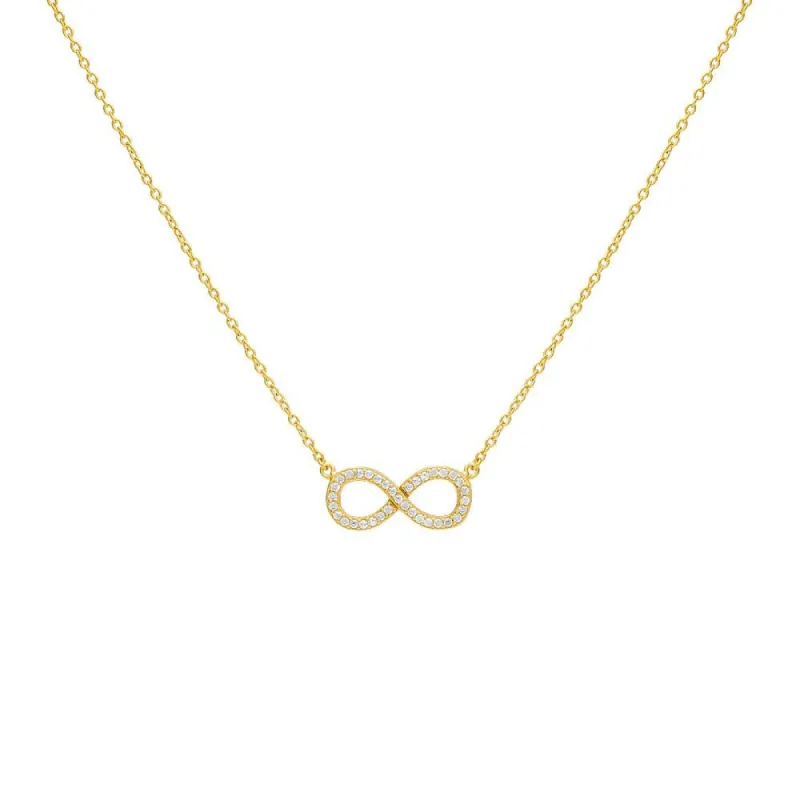Pavé Infinity Necklace sold by Adina Eden's