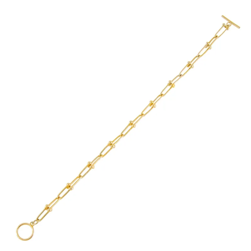 U Chain Toggle Bracelet sold by Adina Eden's
