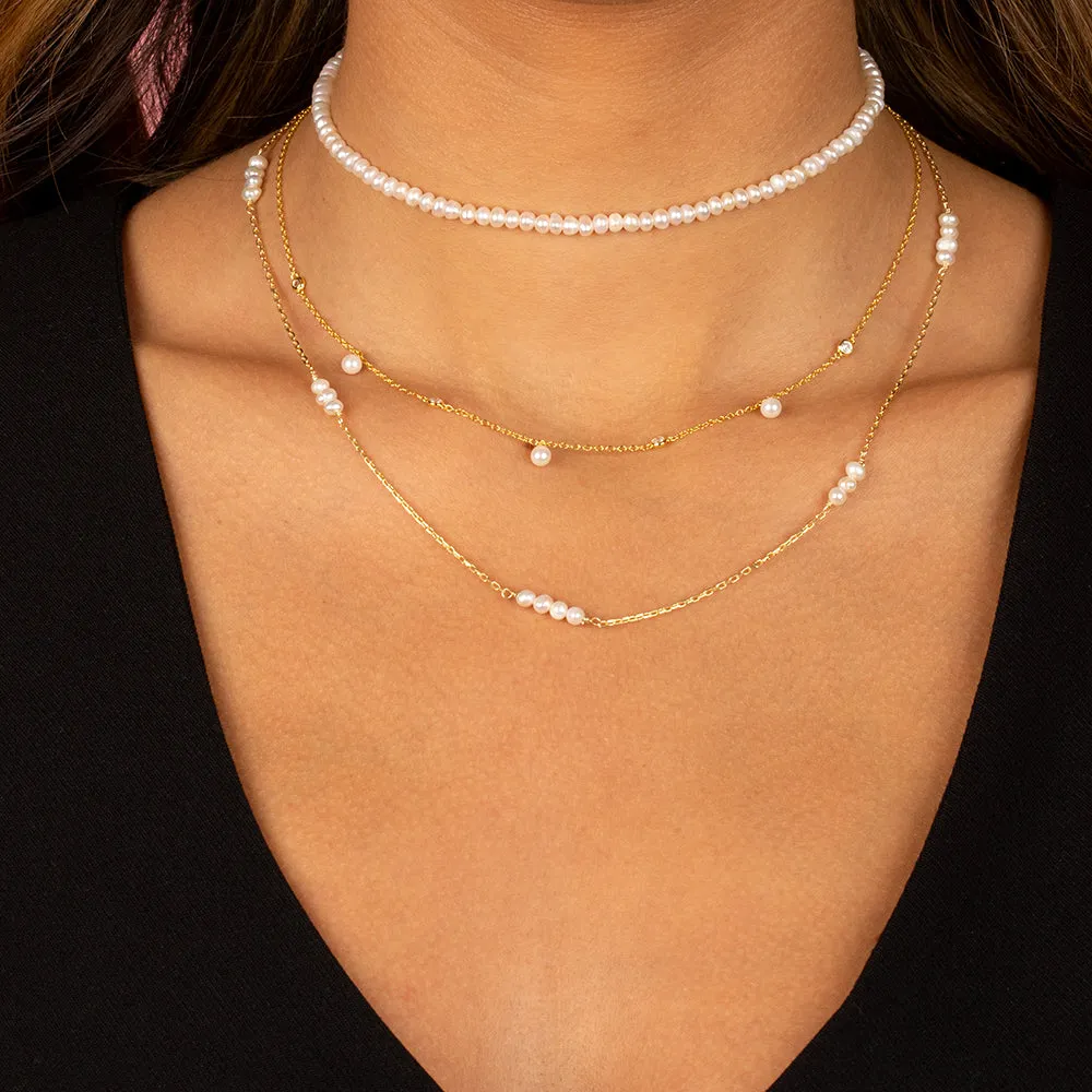 Pearl Girl Necklace Combo Set sold by Adina Eden's product image thumbnail 2