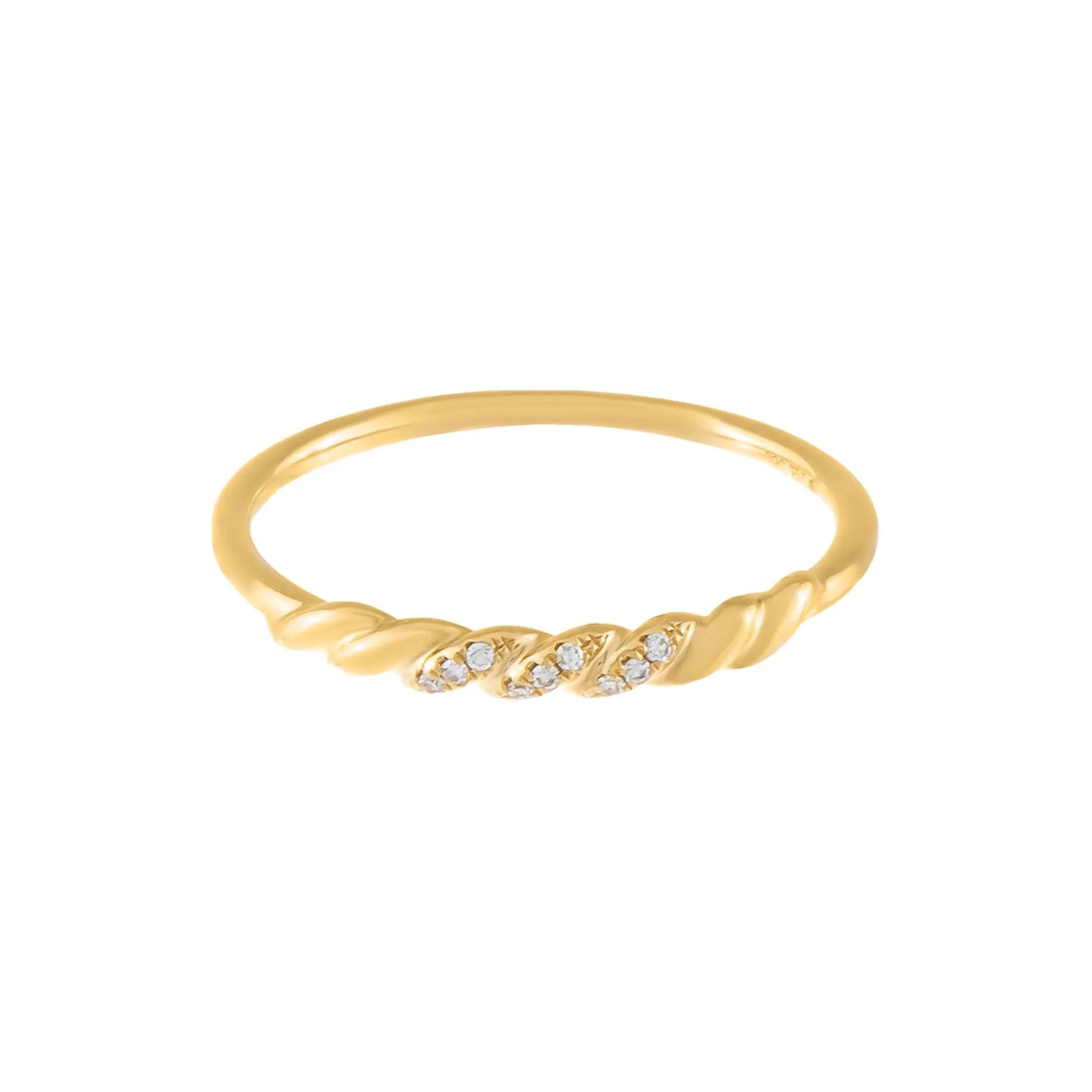 Diamond Twisted Ring 14K sold by Adina Eden's product image thumbnail 3