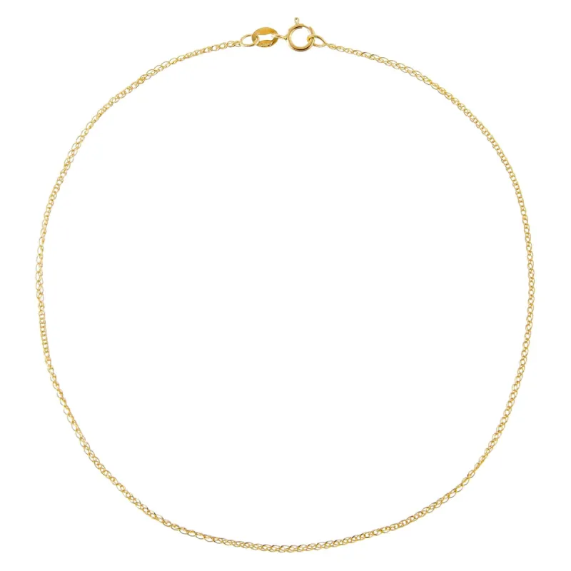 Flat Wheat Chain Anklet 14K sold by Adina Eden's