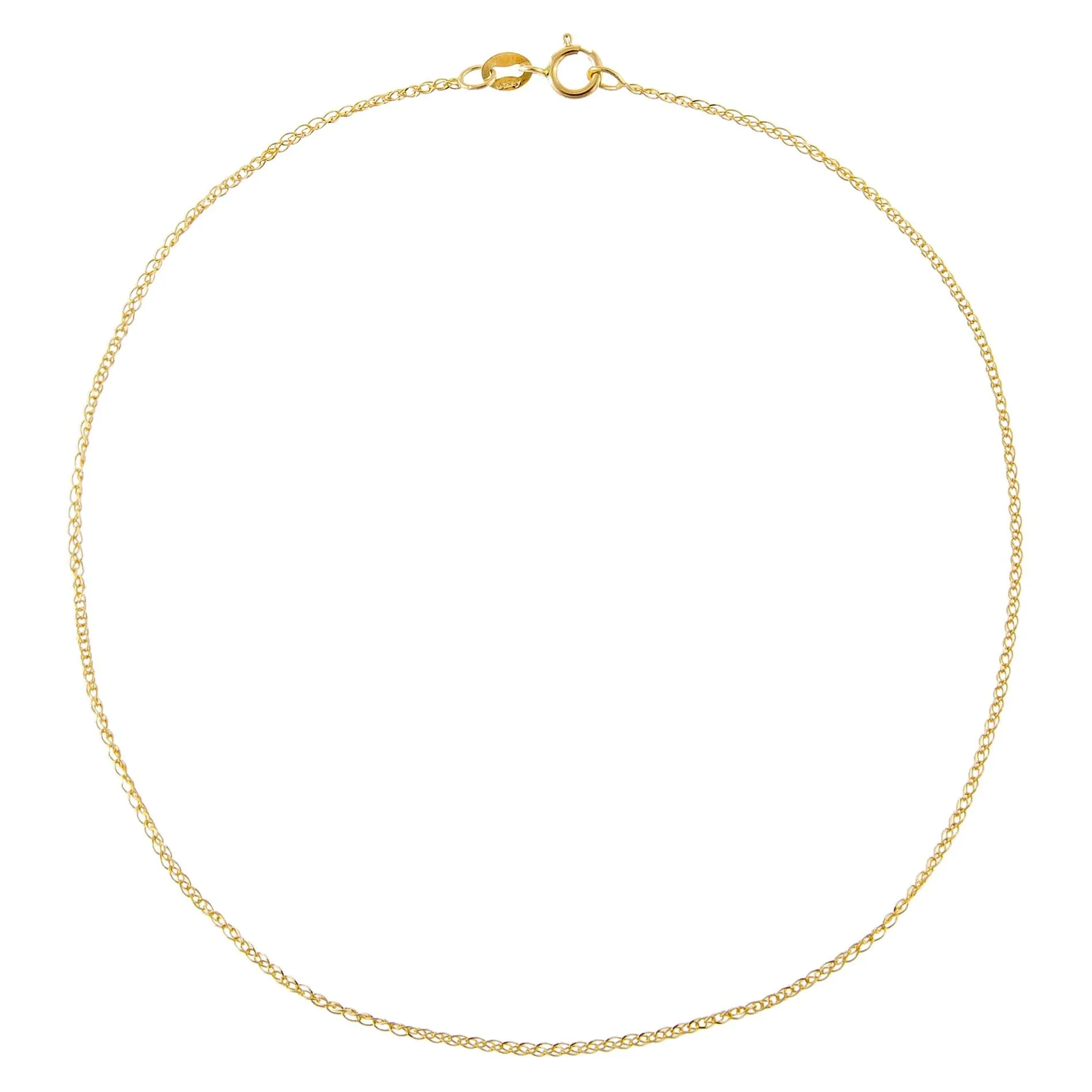 Flat Wheat Chain Anklet 14K sold by Adina Eden's