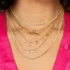 Solid Bubble Name Link Necklace sold by Adina Eden's